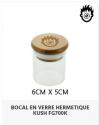 Bocal en verre hermetique Kush 6cm x 5cm